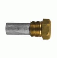 ZF pencil anode - 12mm-0.47" Dia. - Complete with brass plug - 806003T - RKCV